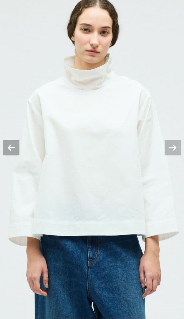 mizuiro ind　ミズイロインド　ブラウス　オフホワイト　新品