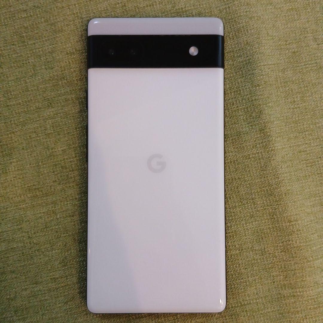 Google Pixel 6a ホワイト 画面ひび割れあり