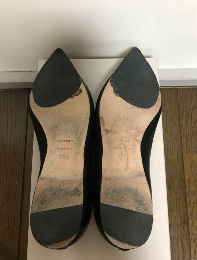 希少　レア　sergio rossi セルジオロッシ　ジッパー　パンプス　sr1