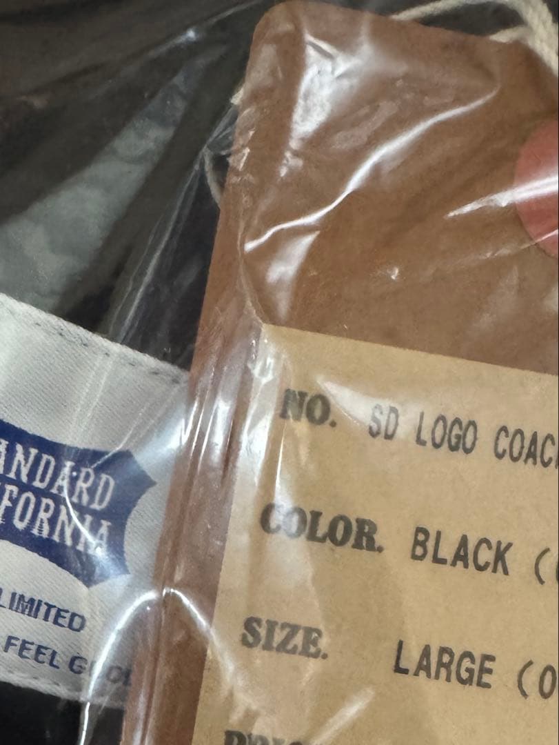 STANDARD CALIFORNIA コーチジャケット ブラック　限定品
