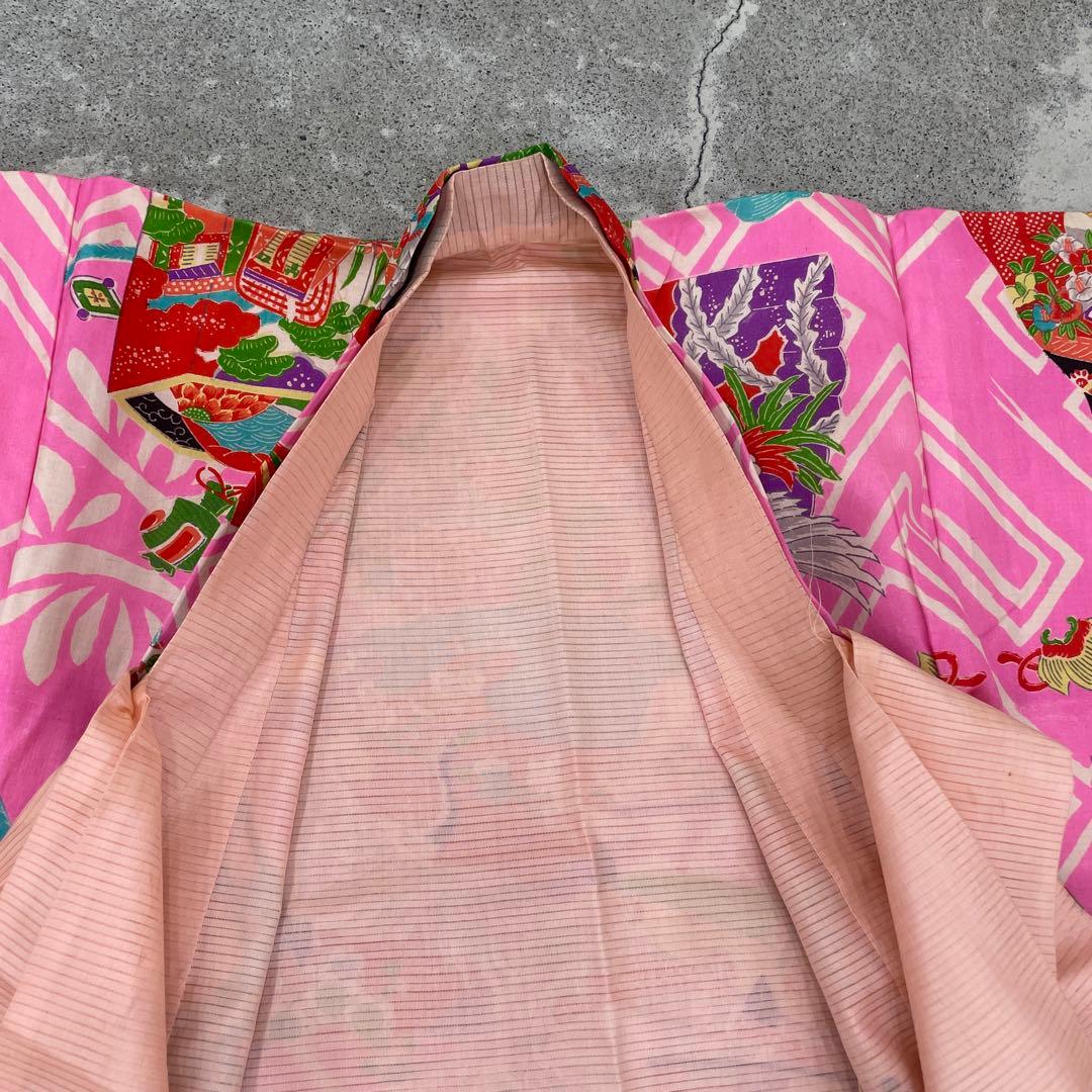 七五三　3歳着物 アンティーク着物【K3-19】