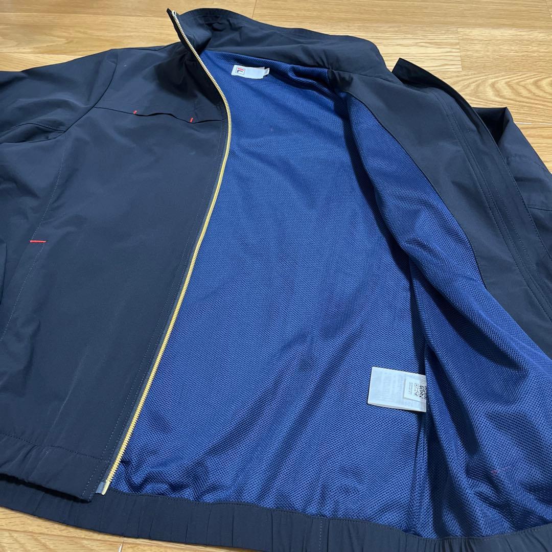 フィラ　テニスウェア　ウインドジャケット　トラックジャケット　XL 紺　新品