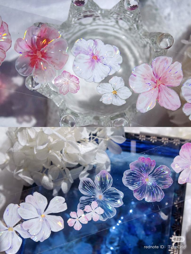 时间格子《樱落》海外マスキングテープ　マステ 【2387】