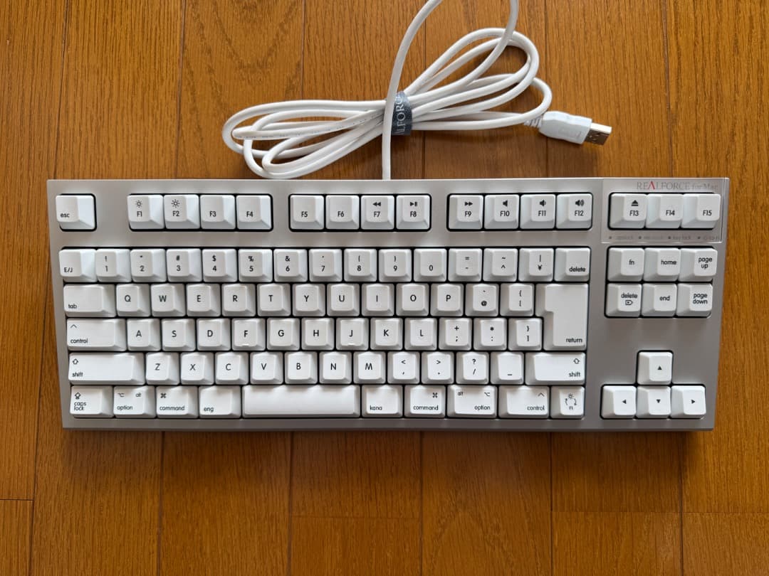 REALFORCE TKL for Mac　R2TL-JPVM-WH
