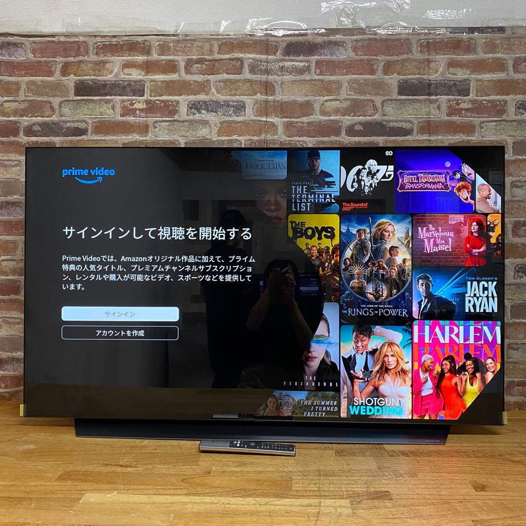 LG 55V型 4K有機ELテレビ OLED55C1PJB 動画アプリ 22年製