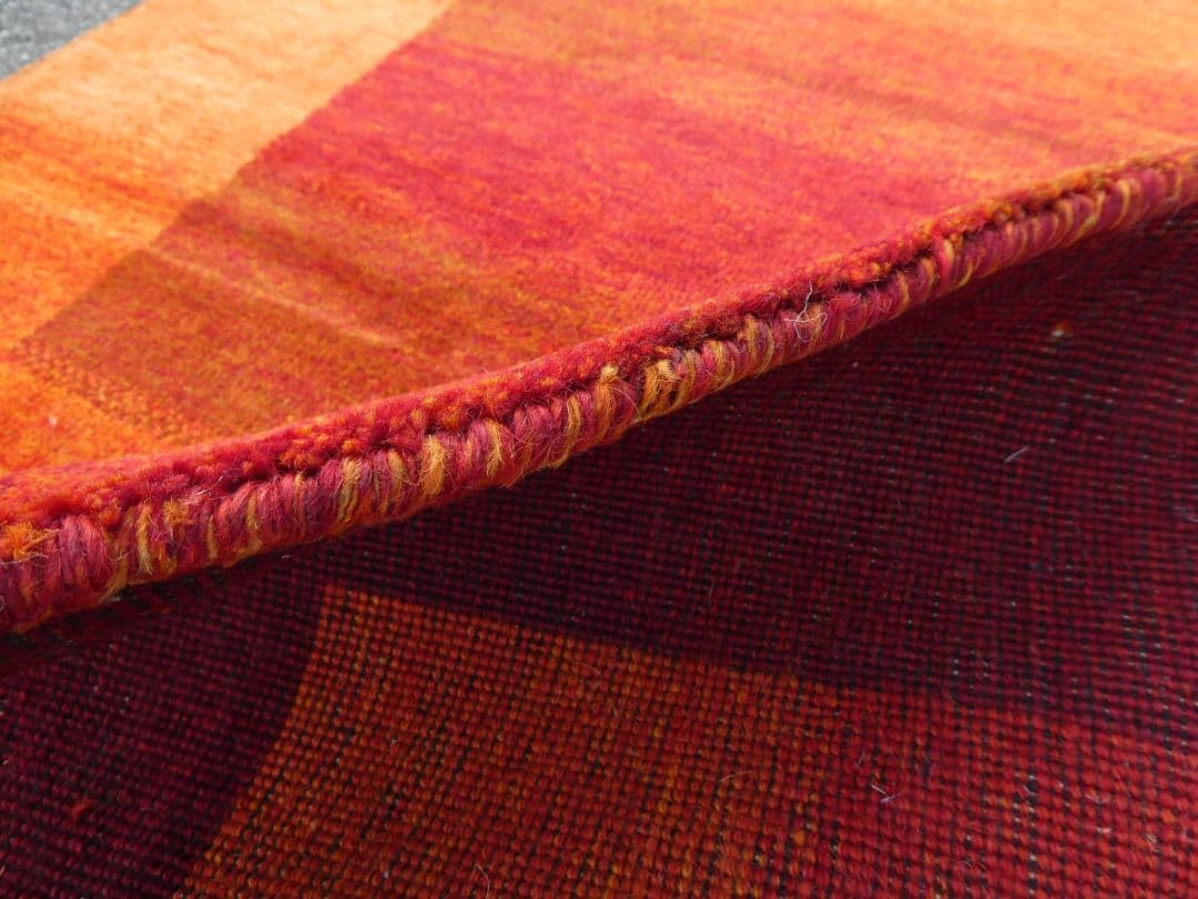 182×118cm　ギャッベ　ペルシャ絨毯　手織り