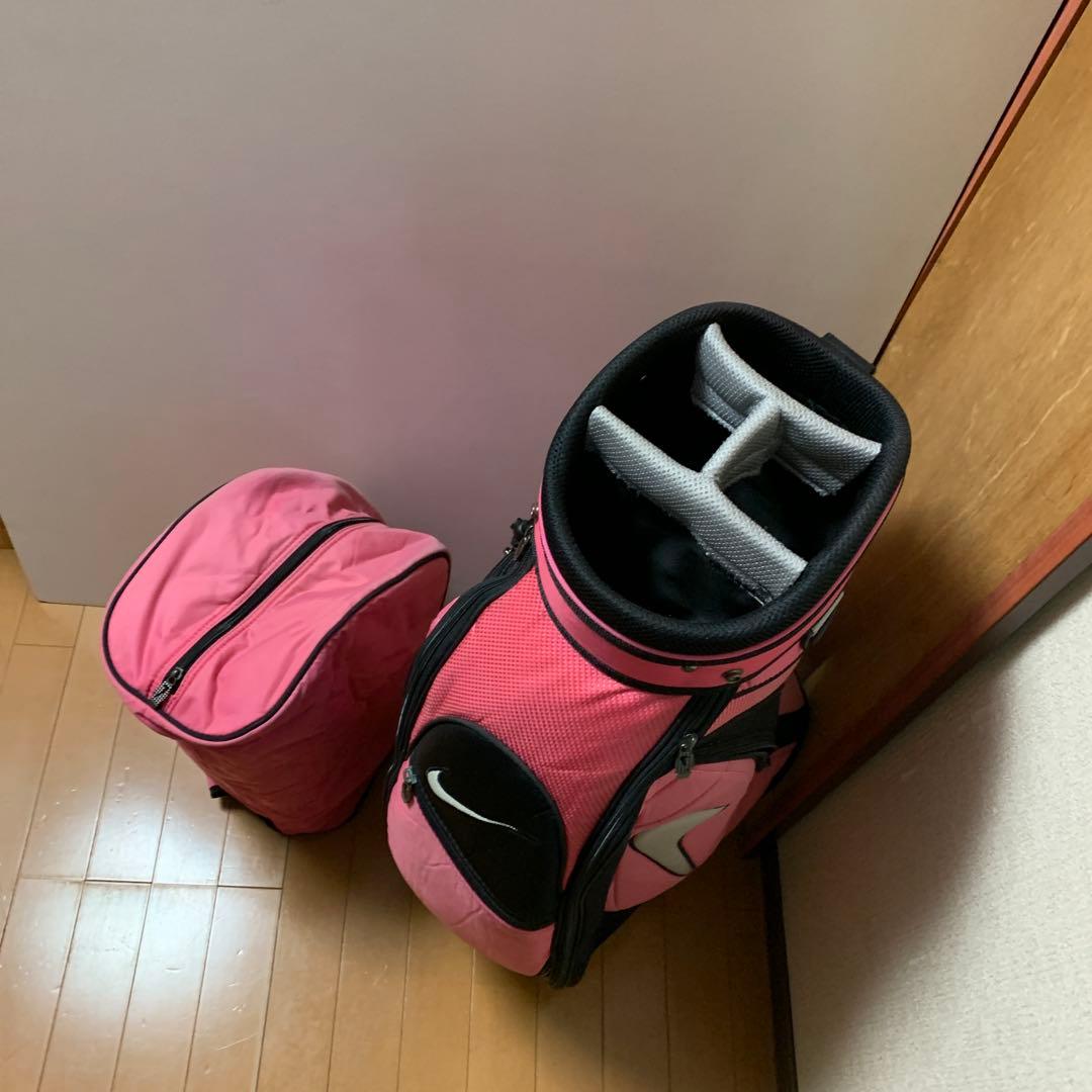 Nike ピンク キャディバッグ セット