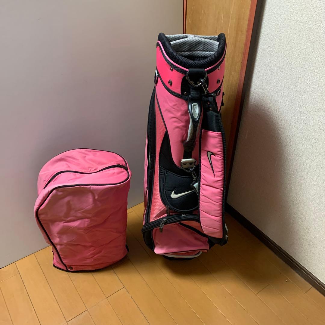 Nike ピンク キャディバッグ セット