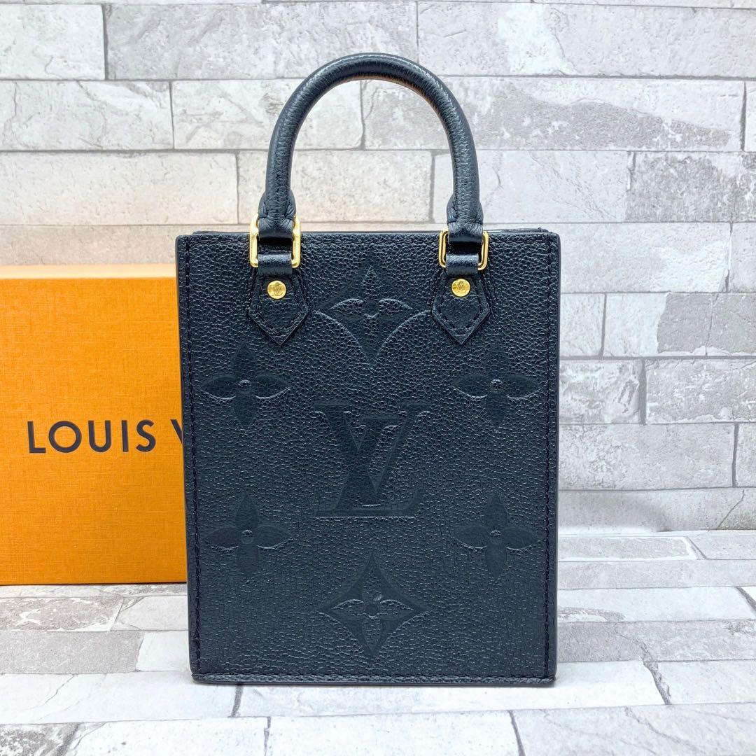 ルイヴィトン プティット・サックプラ ミニバッグ モノグラム　アンプラント　黒