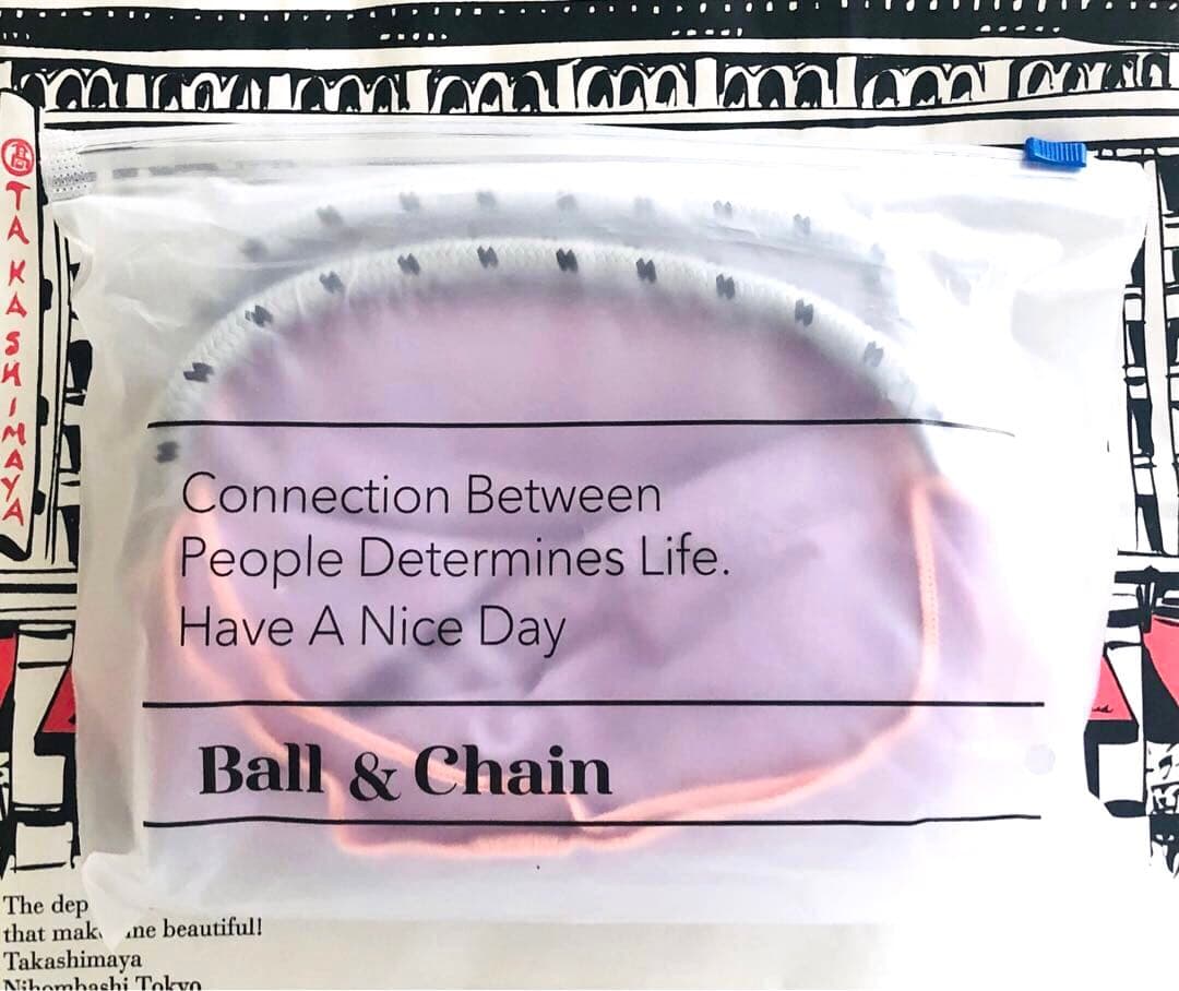 【高島屋限定★新品未開封】ボールアンドチェーン 水森亜土 エコバッグ ライラック