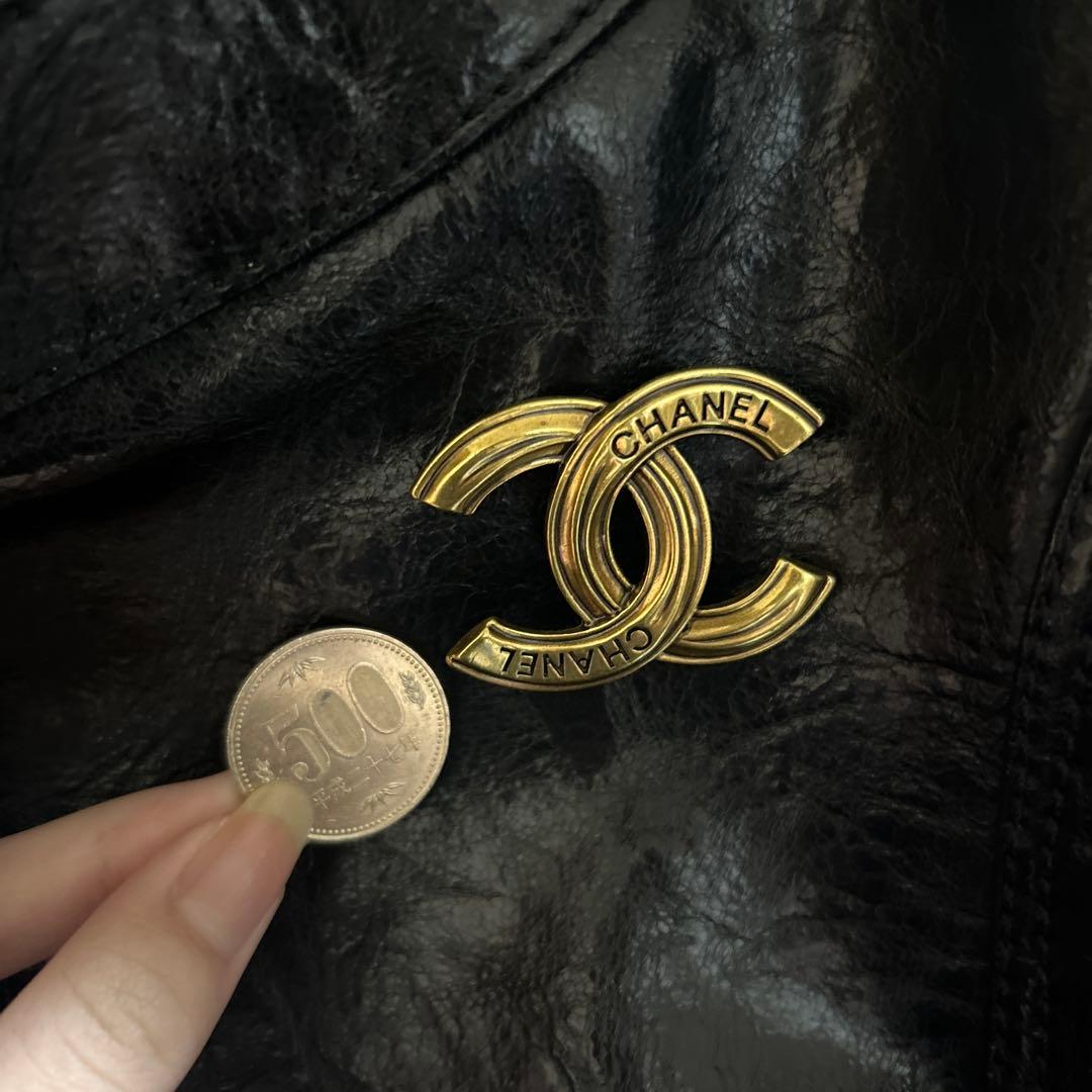 CHANELピンバッチ　ビンテージ　ブローチ　コサージュ