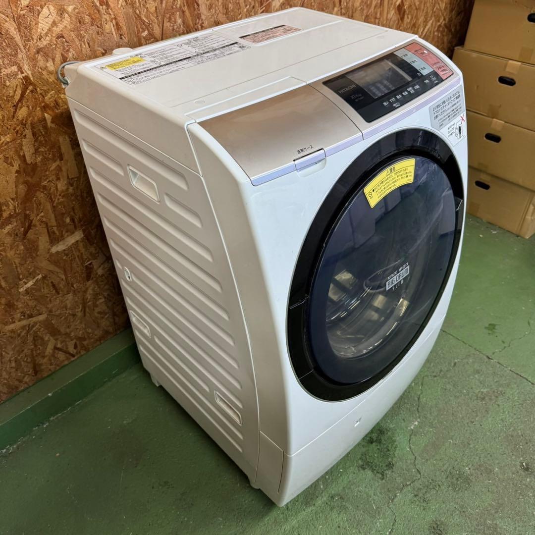 297 日立ビッグドラム洗濯機　乾燥付　10/6キロ　小型　一人暮らし　左開き