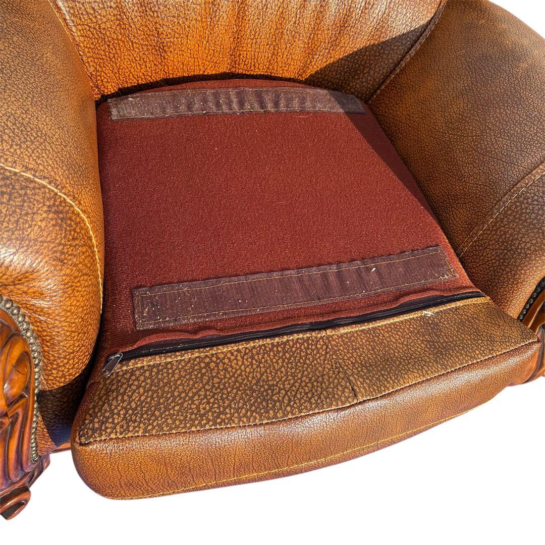 【送料込】ロココ調　ヴィンテージ　1Pソファ　ヨーロピアン　アンティーク　②