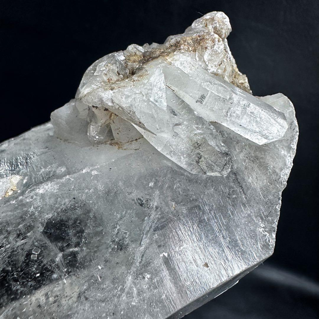 爆アレ❗️虹☆ブラックガーデンクォーツポイント ヒマラヤ水晶共生超パワーA1232