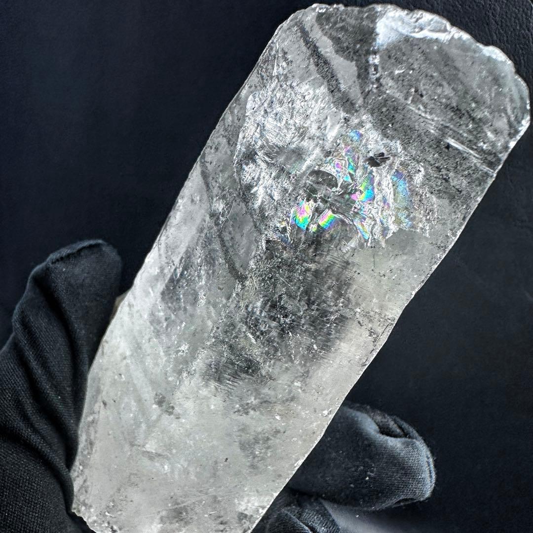 爆アレ❗️虹☆ブラックガーデンクォーツポイント ヒマラヤ水晶共生超パワーA1232