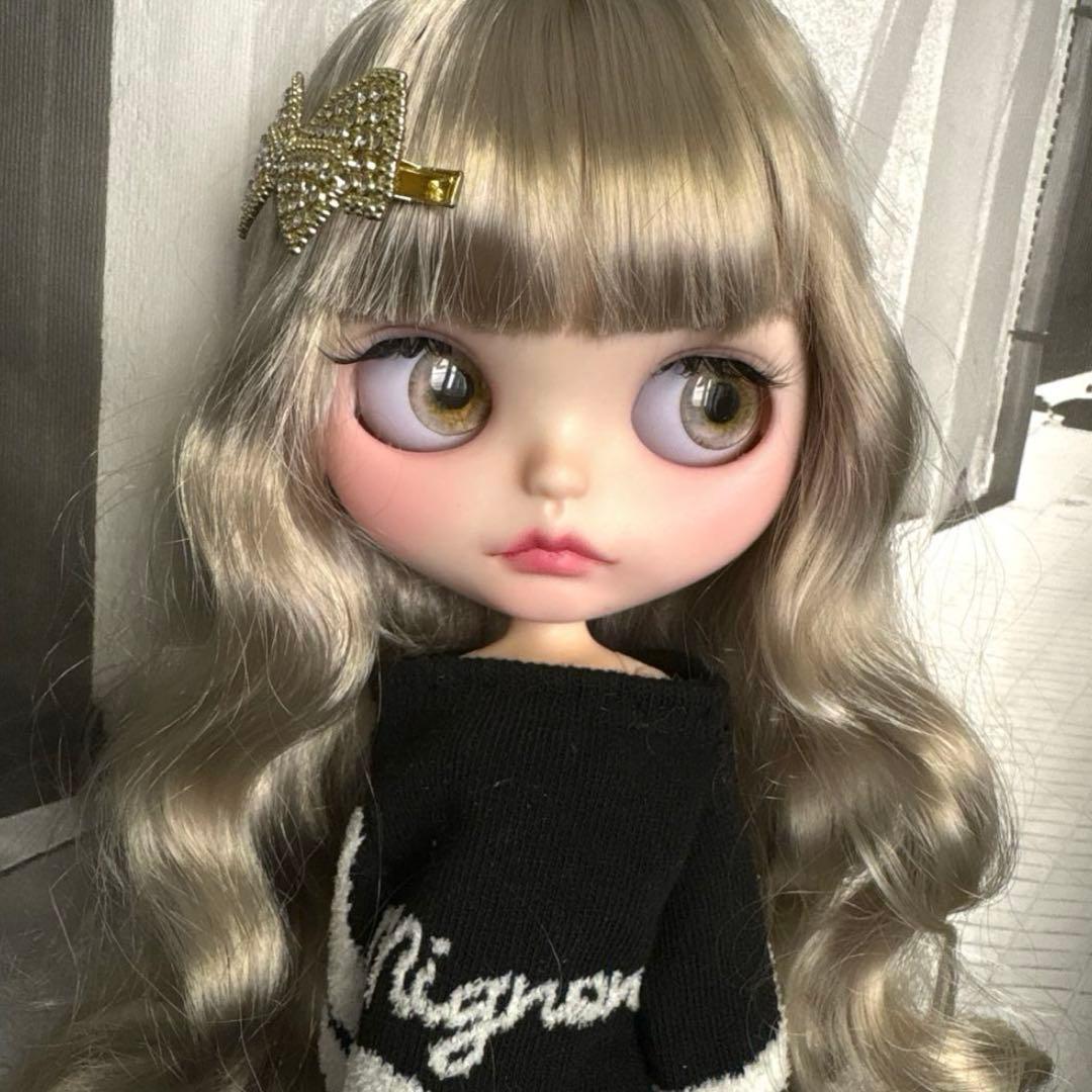 めぐみるく♡アイシードールカスタム❤︎シルバーブロンド❤︎
