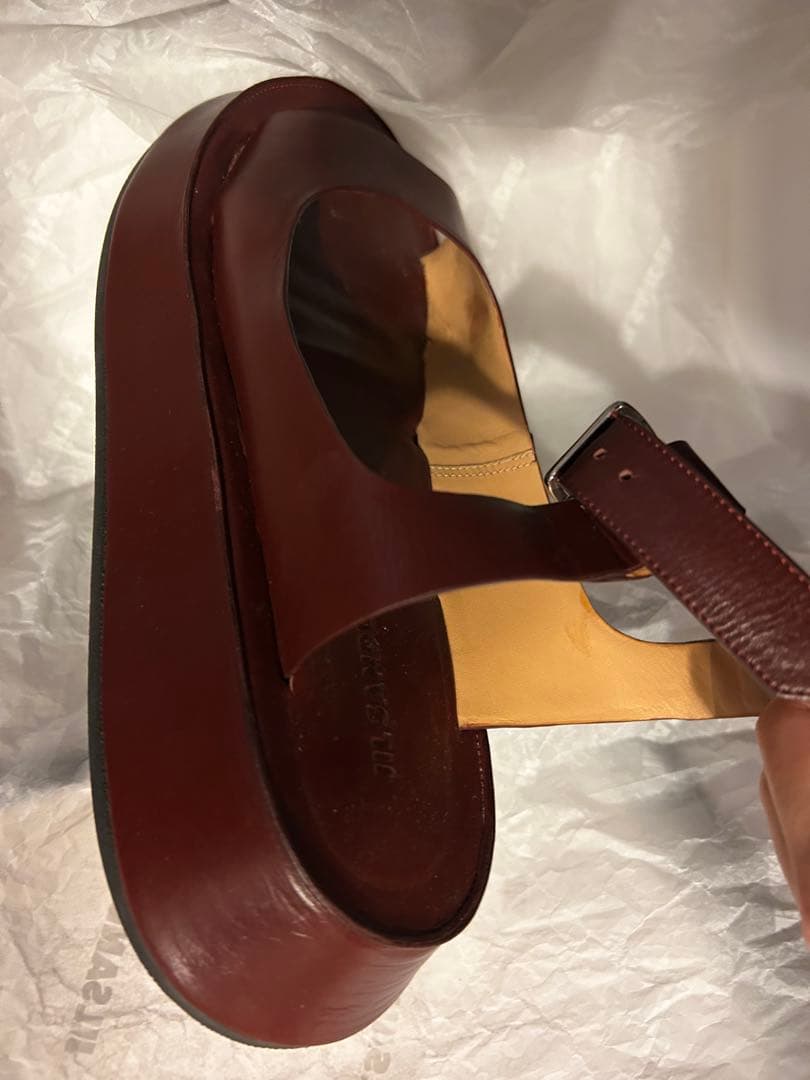 ジルサンダー　jil sander サンダル　チャンキーソール　38