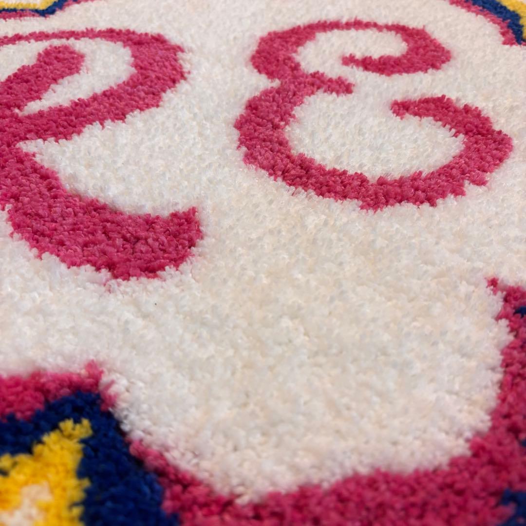 アールイードット　ラグ　玄関マット　お花柄