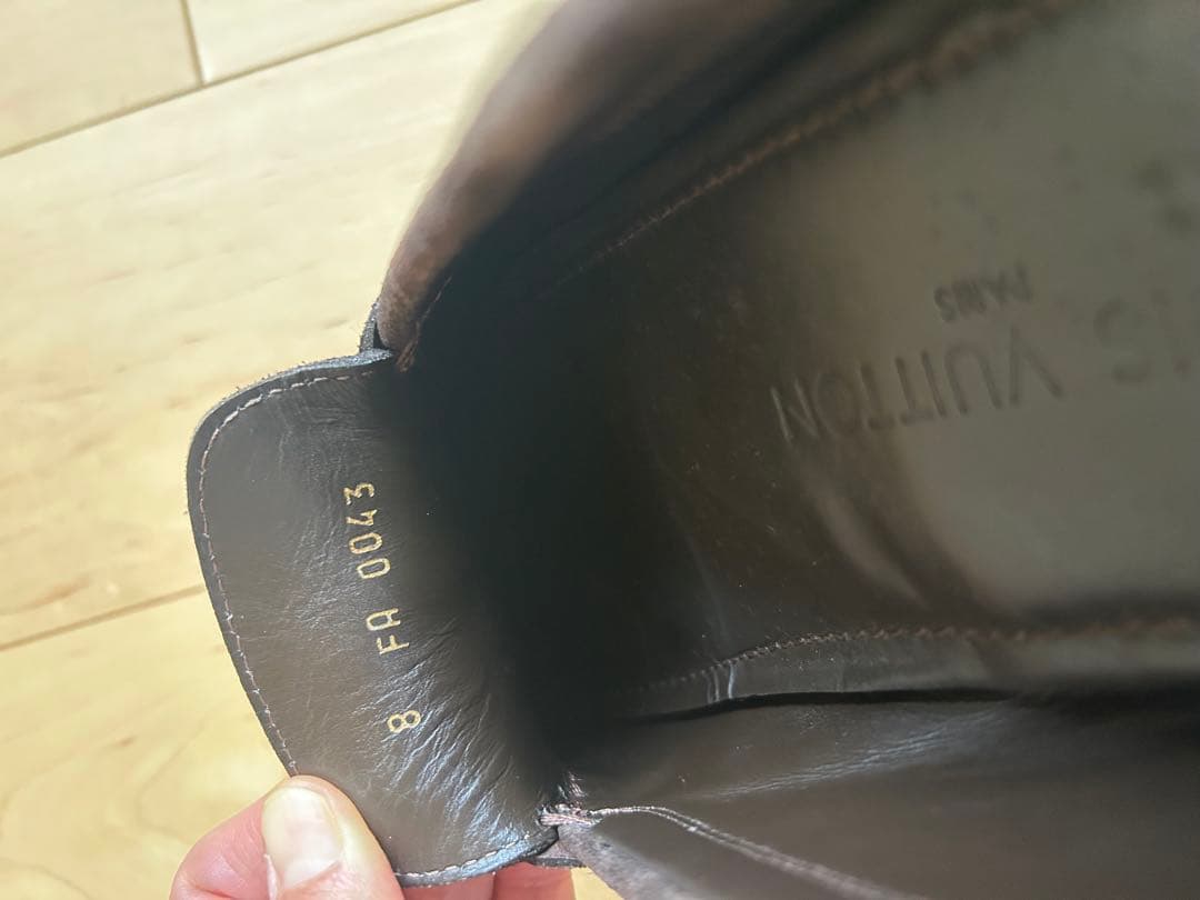 ルイ・ヴィトン　スエード モカシン シューズ　メンズ　２６．５cm相当