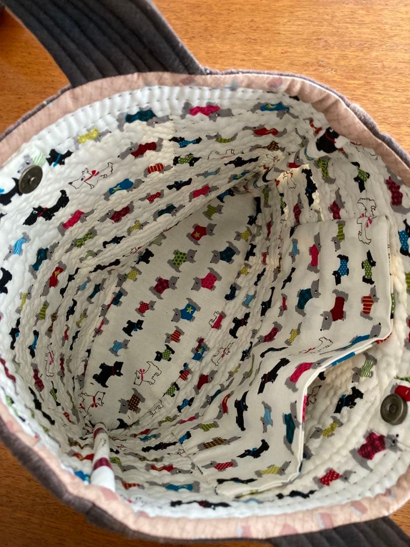 パッチワークキルトのトートバッグ