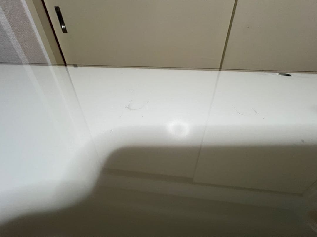 ホワイト ガラス天板 ドレッサー 引き出し付き