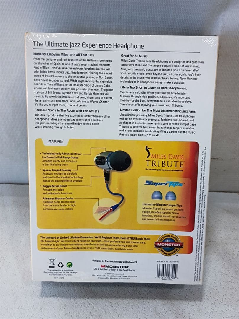 八6084【新品】MONSTER MILES DAVIS TRIBUTE
