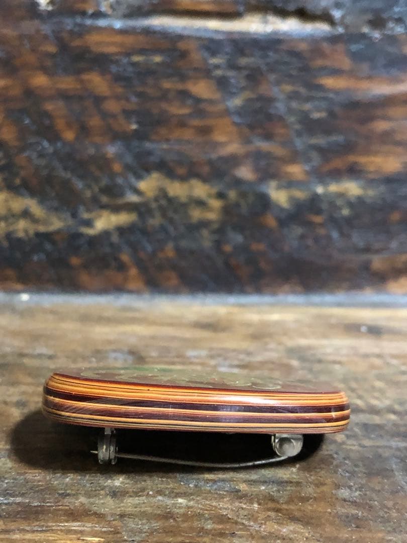 本金蒔絵　ブローチ