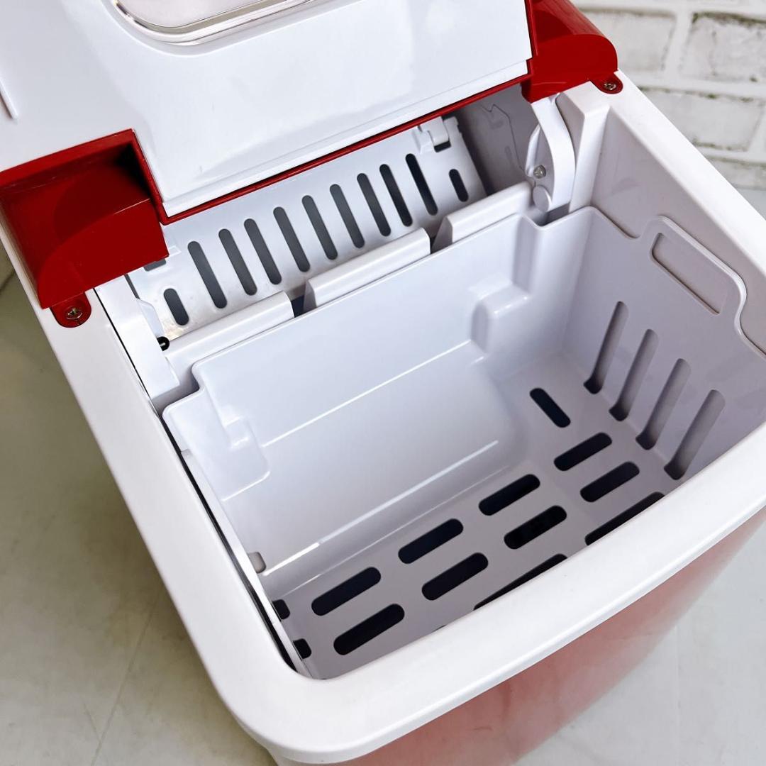 美品　ベルソス　 高速製氷機 VS-ICE07 家庭用 レッド