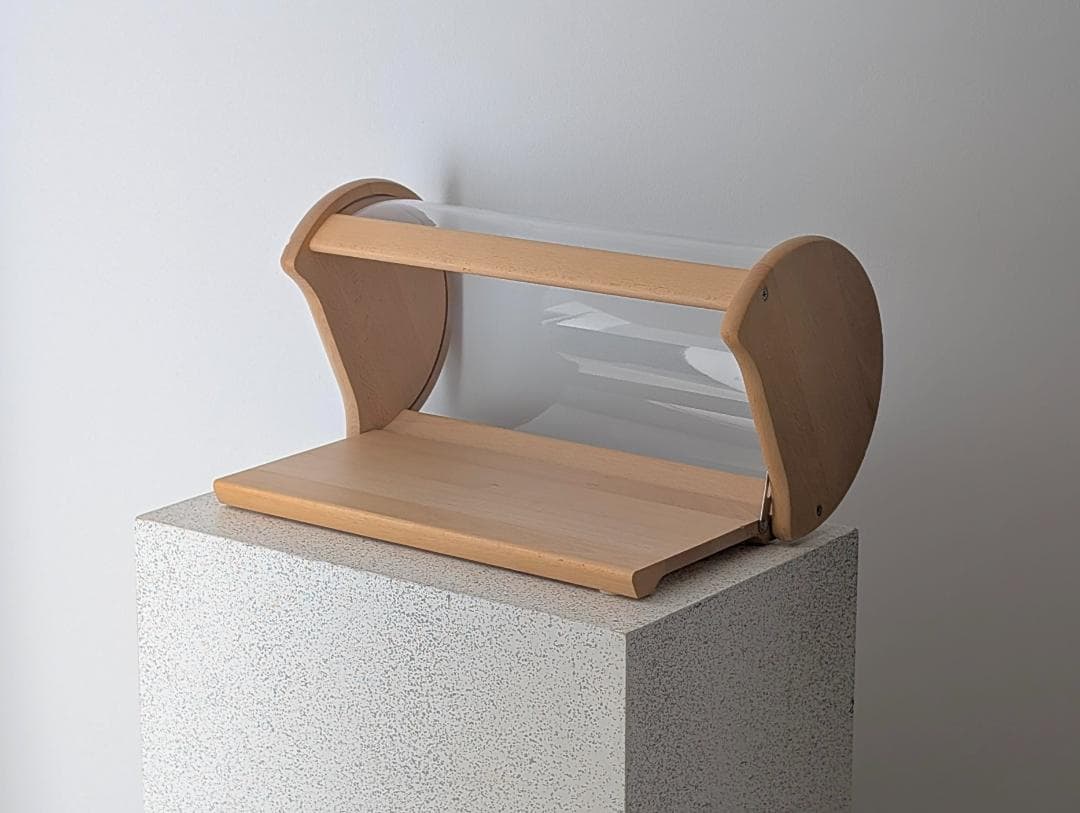 80s ビンテージ Bodum ブナ材 ブレッド ディスプレイ ケース 大きめ