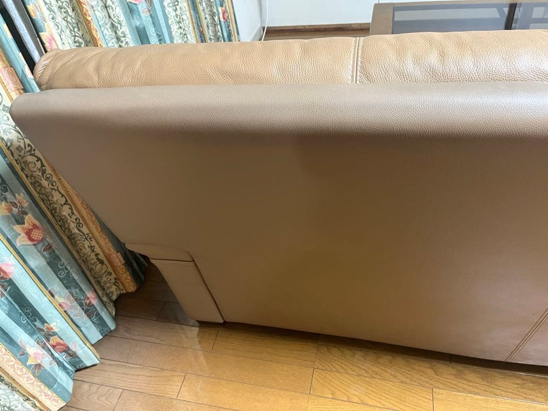 【GITIO】本革 大型ソファ たのメル便発送 約193×88×80cm