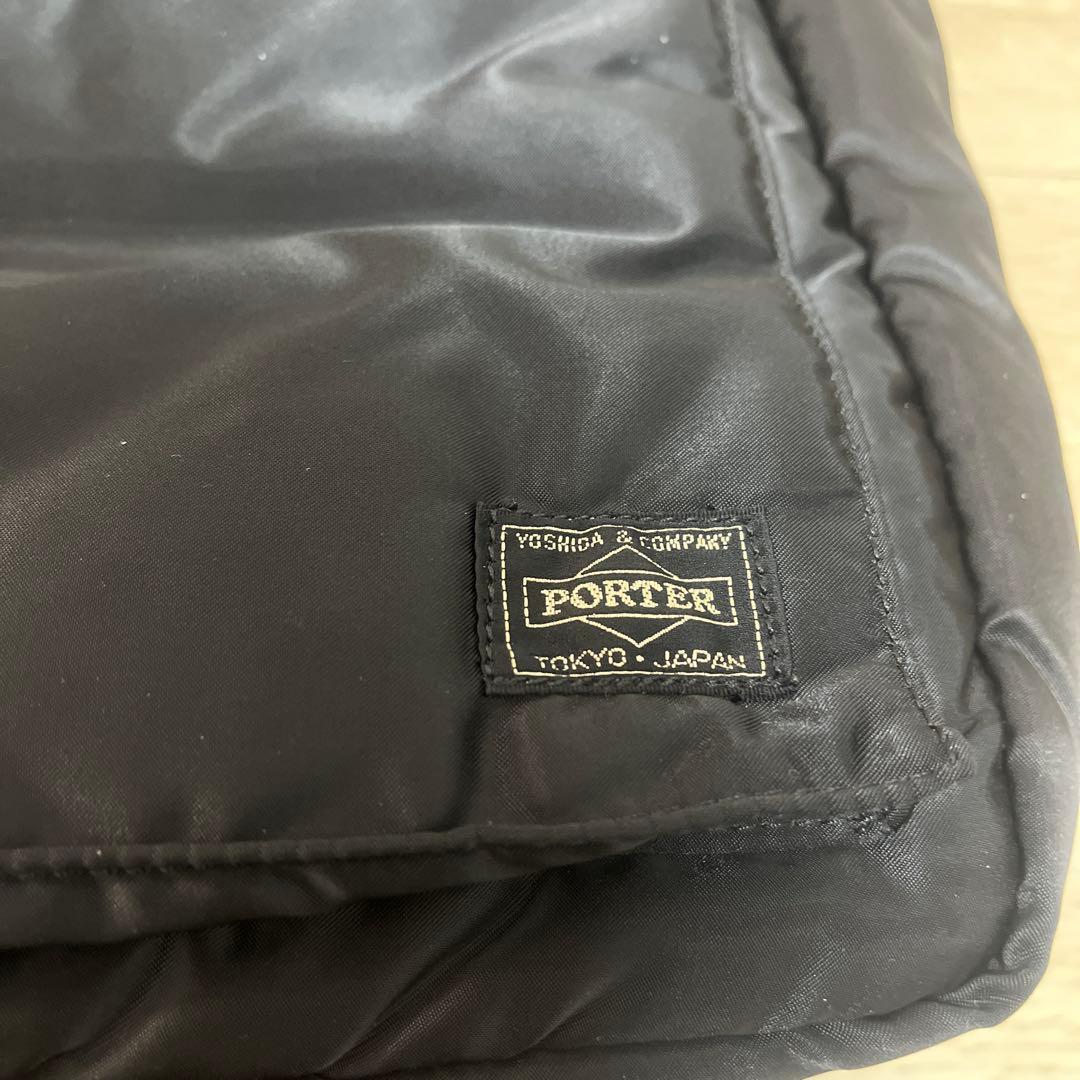 【極美品】PORTER TANKER 2way ビジネスバッグ ブラック 2層式