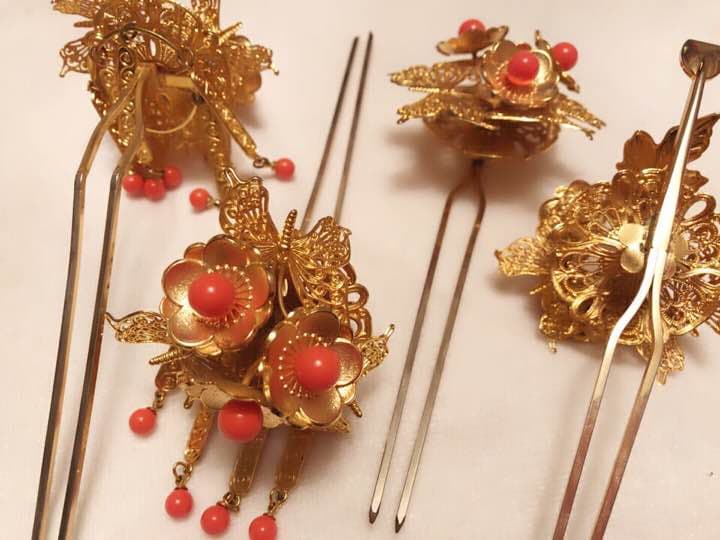和装かんざし 花嫁 成人式 舞台