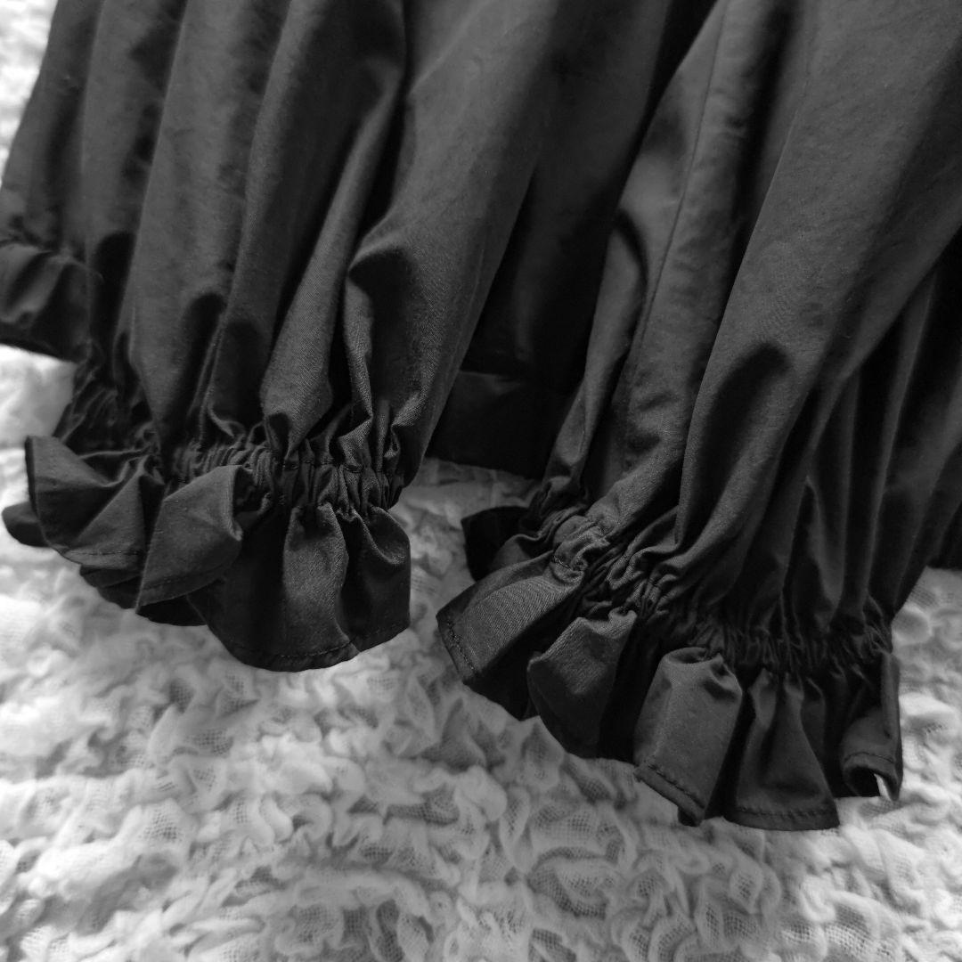 journal standard l'essage　リボンブラウス　ブラック