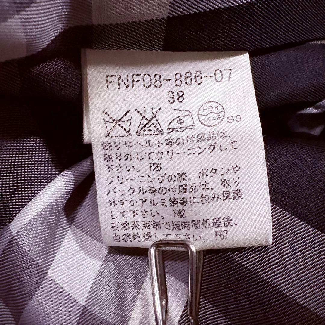 バーバリー ブルーレーベル アンゴラ ウール ベルテッドコート Aライン