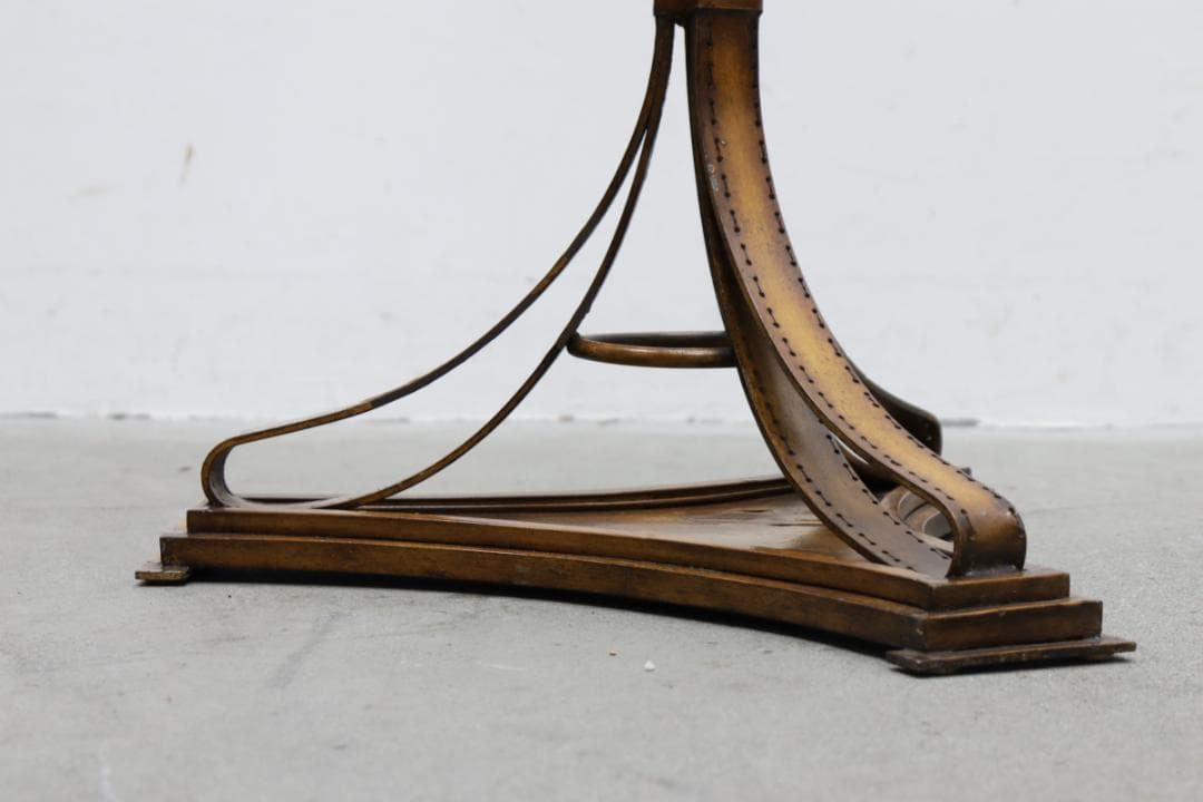 アイアン レザーベルト風 コートスタンド ハンガーラック 服 収納 ヴィンテージ