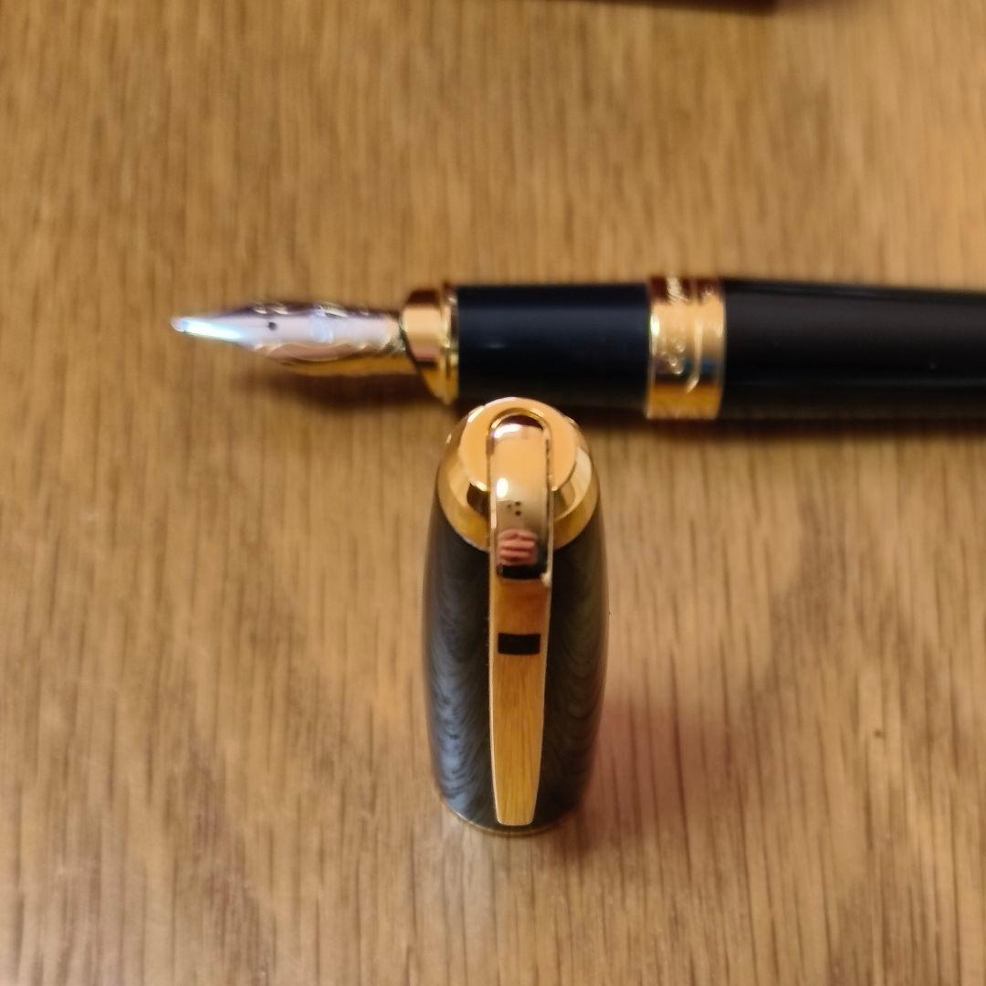 S.T. Dupont Olympio デュポン オランピオ 万年筆 黒 18K