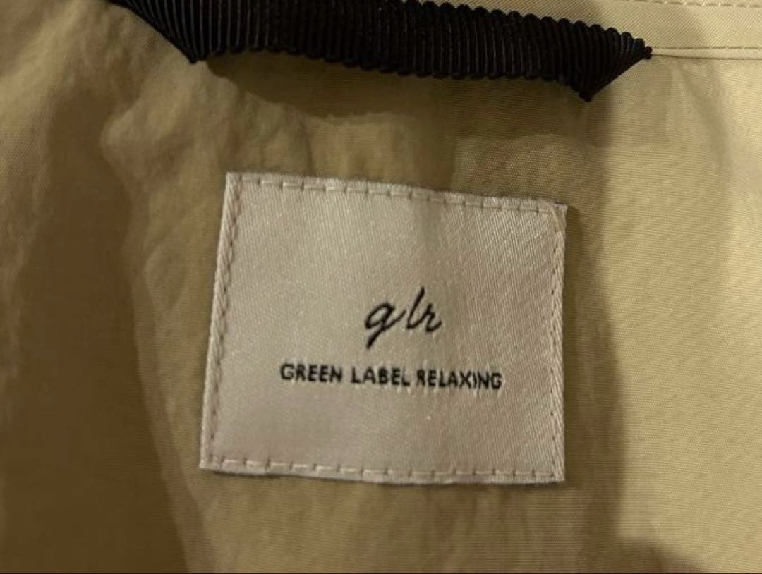 グリーンレーベルリラクシング　ナイロンフーデッドブルゾンジャケット