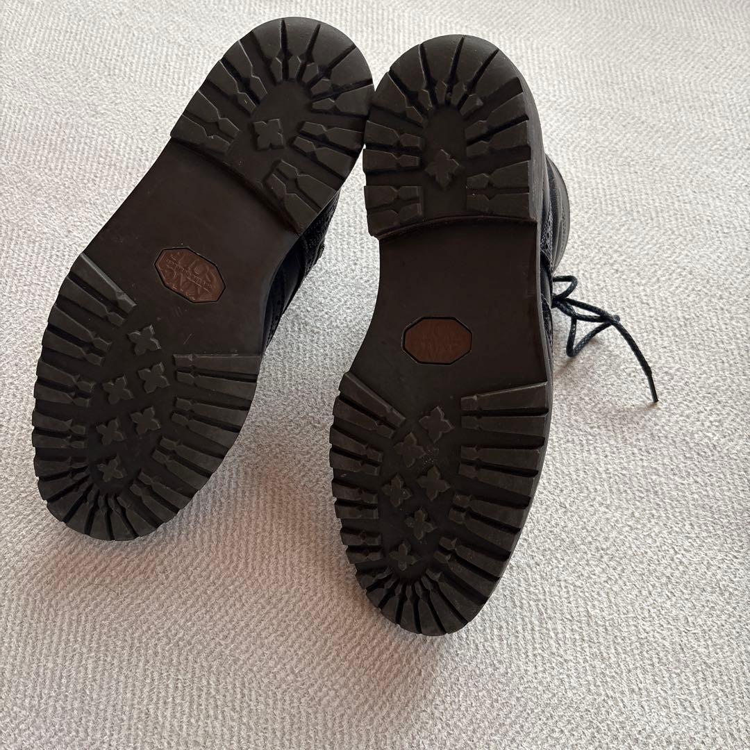 定価71400円 foot the coacher ウイングチップ サイドジップ