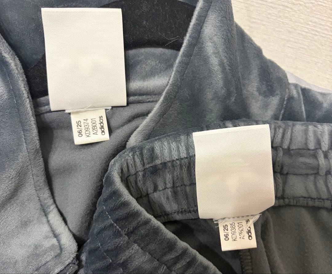adidas ベロア トラックジャケット 正規品 上下