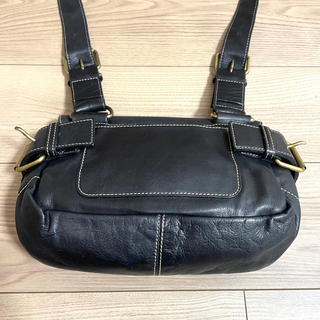 希少/ヴィヴィアンウエストウッド　ショルダーバッグ　アコード　ブラック　レザー