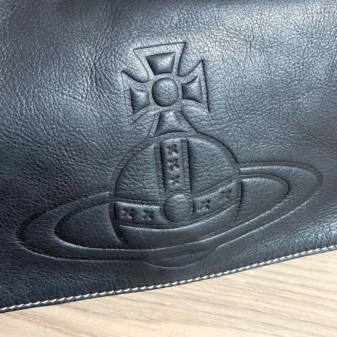 希少/ヴィヴィアンウエストウッド　ショルダーバッグ　アコード　ブラック　レザー