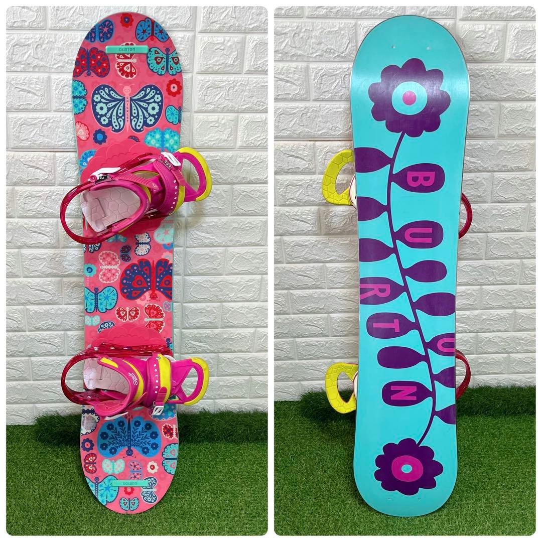 BURTON バタフライ 蝶 ジュニア 女の子 110cm スノーボードセット