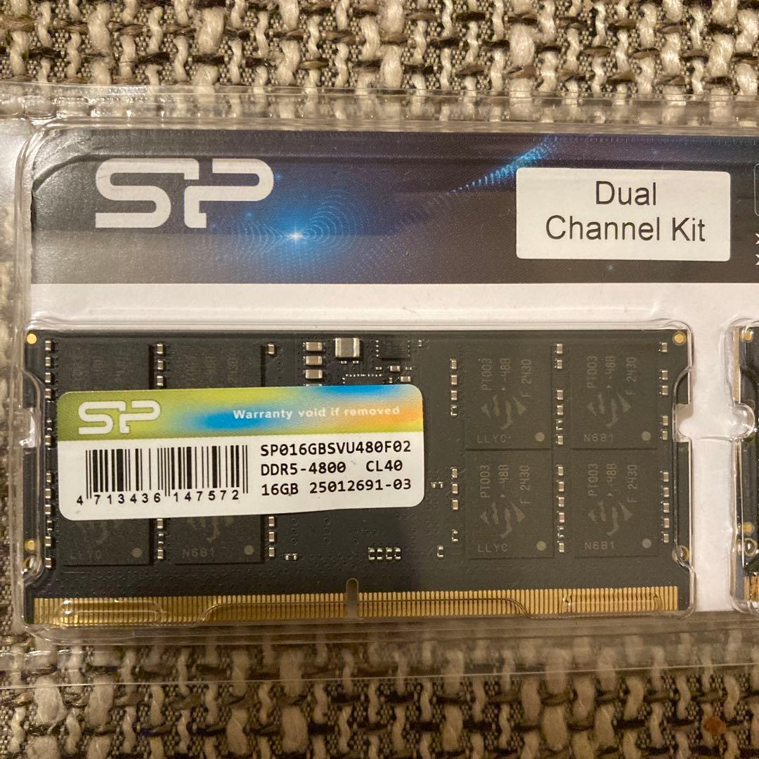週末値下げ⭐︎32GB(16GBx2) DDR5-4800 ノートPC用メモリ