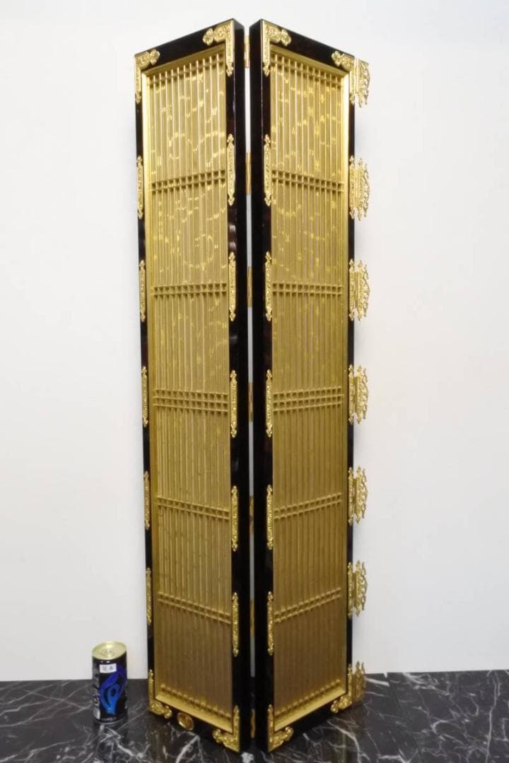 限定値下　【収集品】中扉　純金箔　仏壇　仏具　2752