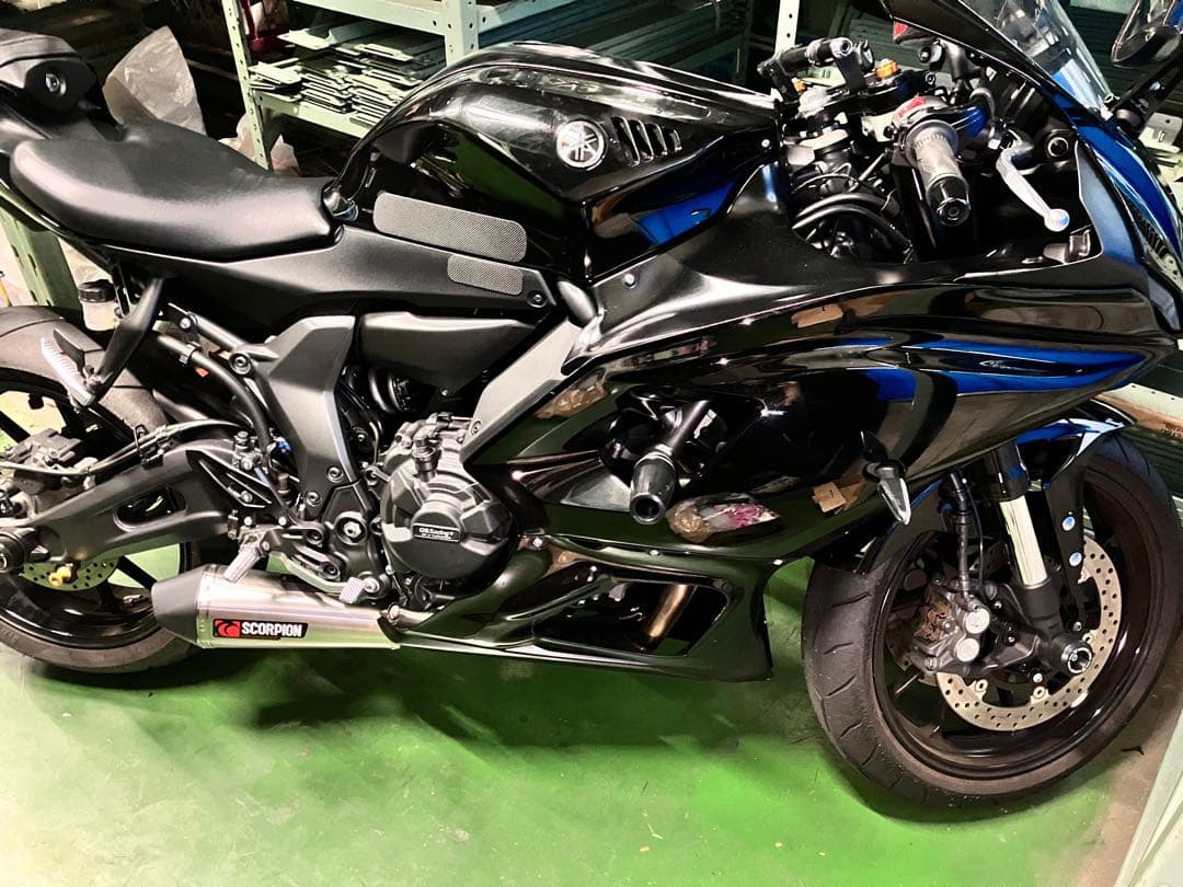 yzf-r7 フルエキ SCORPION セルケトテーパー