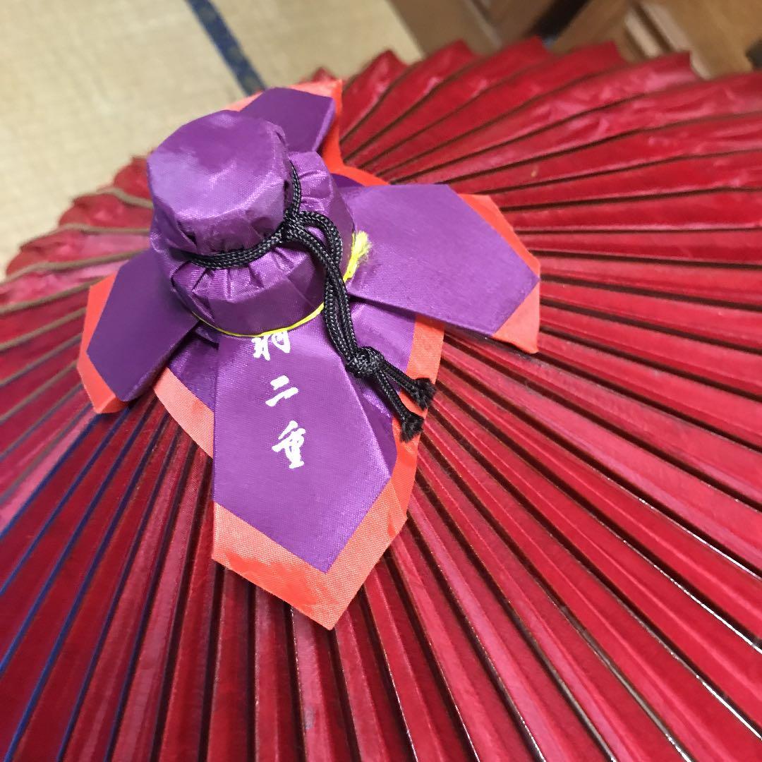 本物　貴重　蛇の目傘（羽二重）ケース付