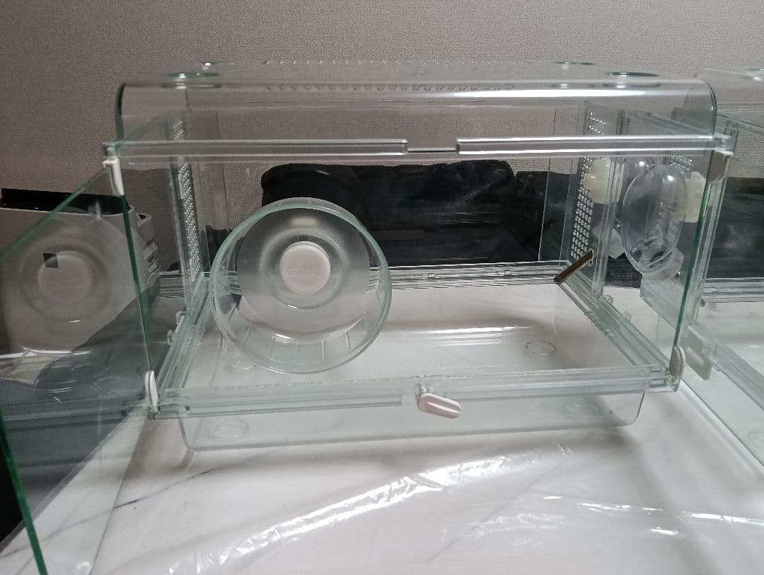 小動物用アクリルケージ3個セット