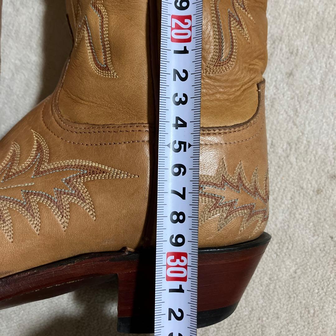 LUCCHESEキャメルウエスタンブーツ