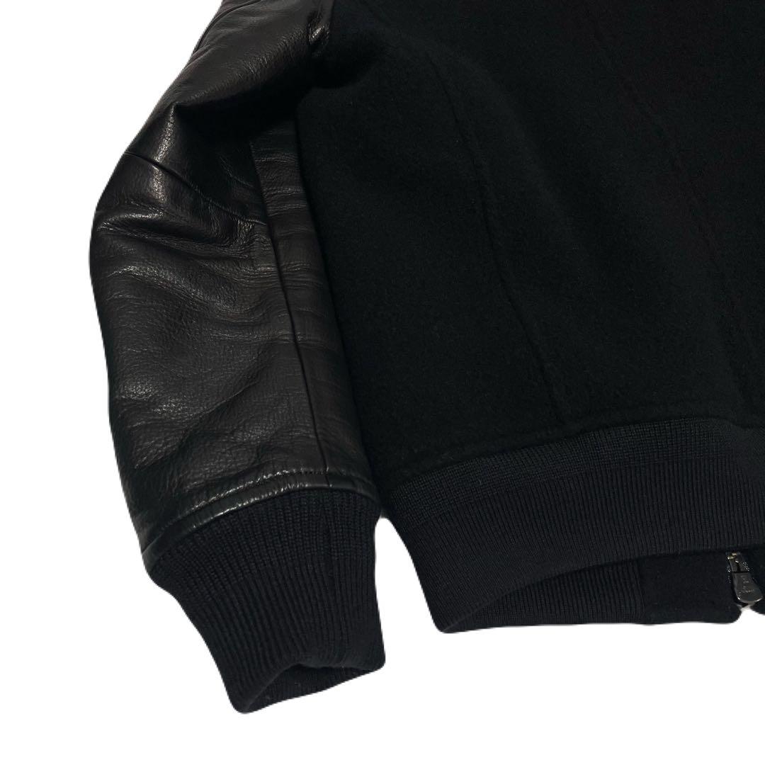 HERRINGBONE MELTON×COW HIDE JACKET