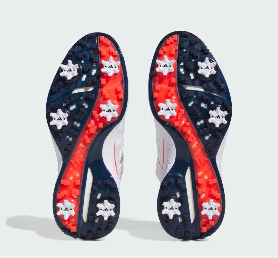 adidas BOAゴルフシューズ【新品】26.0センチ ホワイト/オレンジ